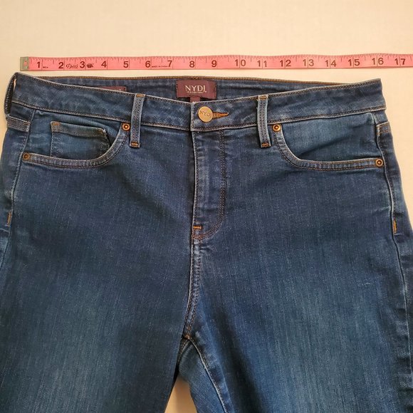 NYDJ Barbara bootcut jeans size 10 medium wash - Picture 6 of 9